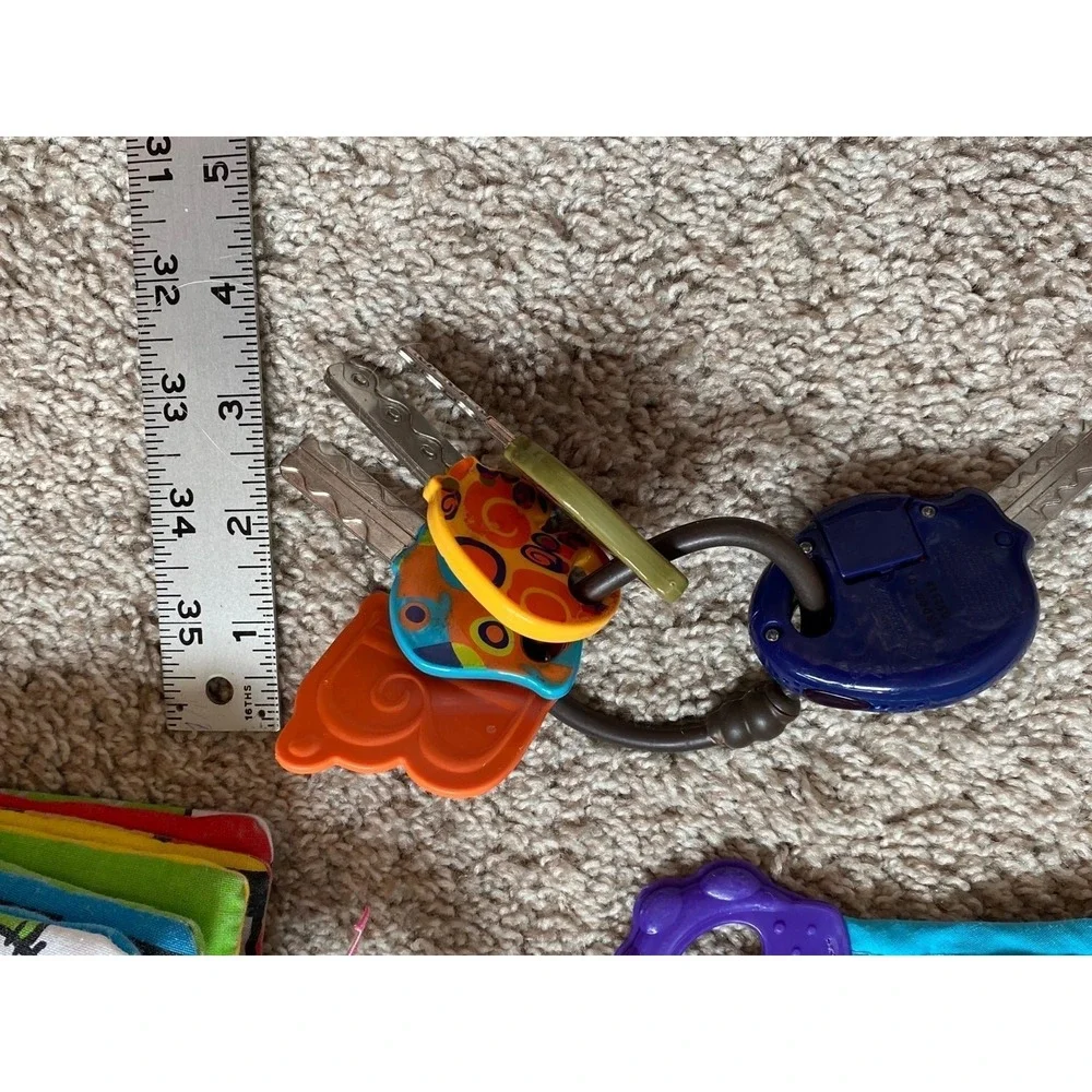 Jellycat Nuby B Toy Lot Of 3 Car Keys Babybook Teething Baby Infant